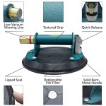 Wood's Powr-Grip, 8" Flat Vacuum Cup with Metal Handle and case